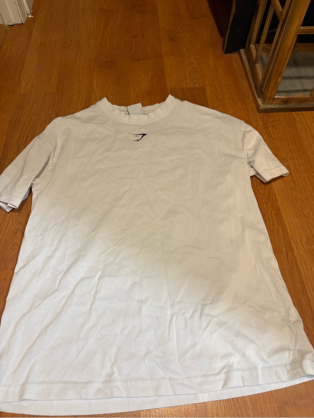 Gymshark Men’s White Short Sleeve Crew T‑Shirt with Small Logo